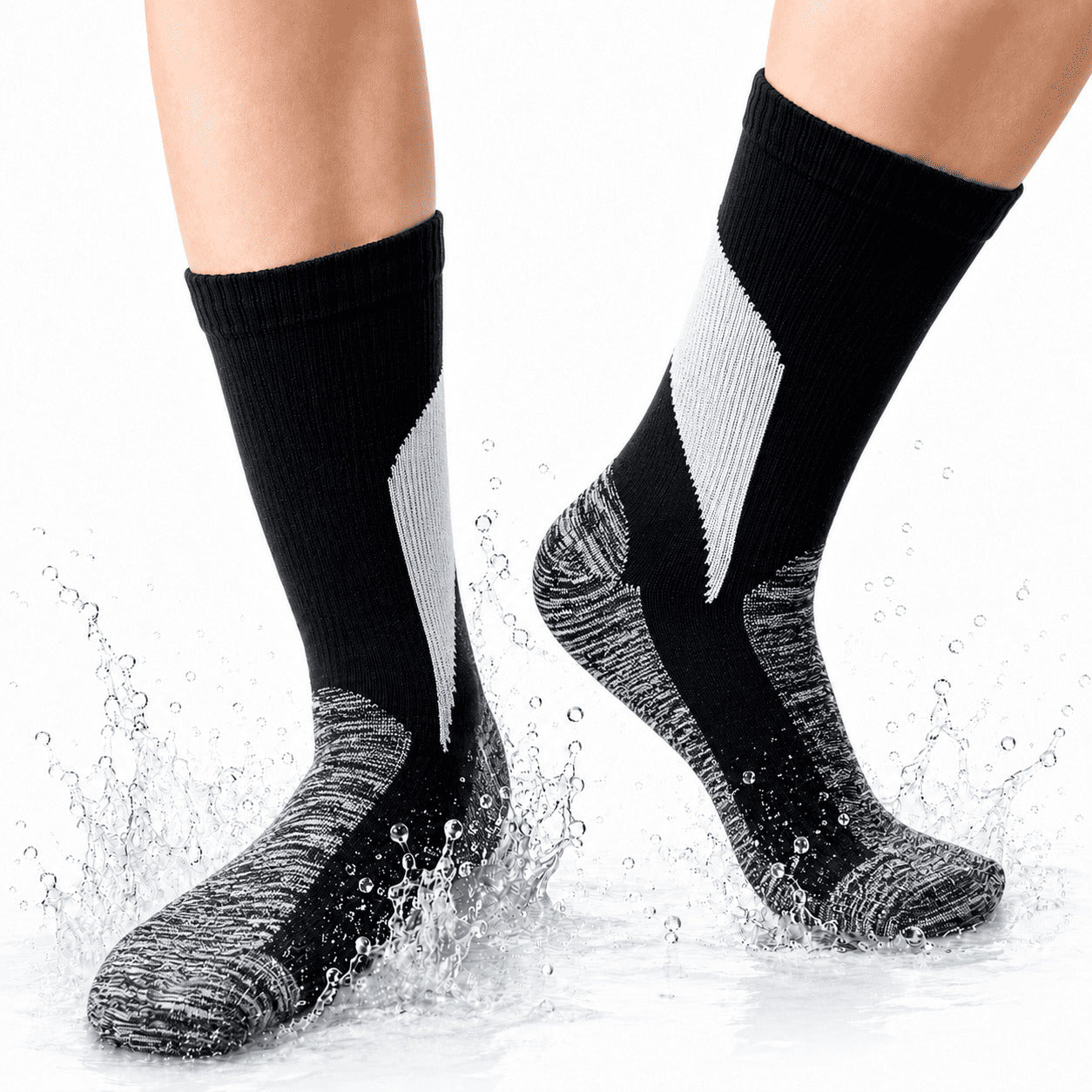 DryShield™ Waterproof Socks - Gray Triangle