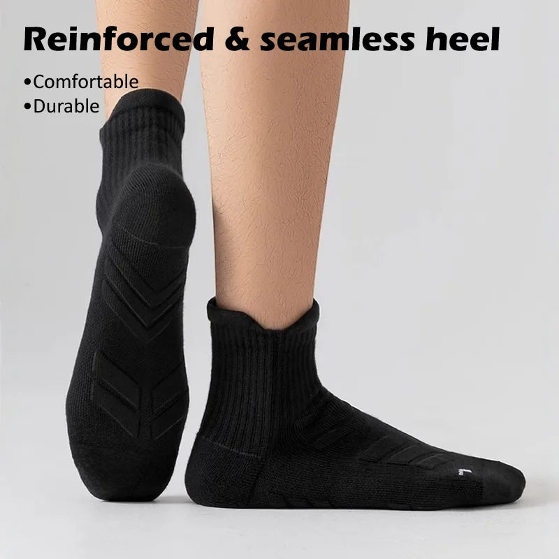 StrideFlow™ Running Socks - Black
