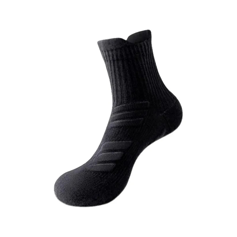 StrideFlow™ Running Socks - Black